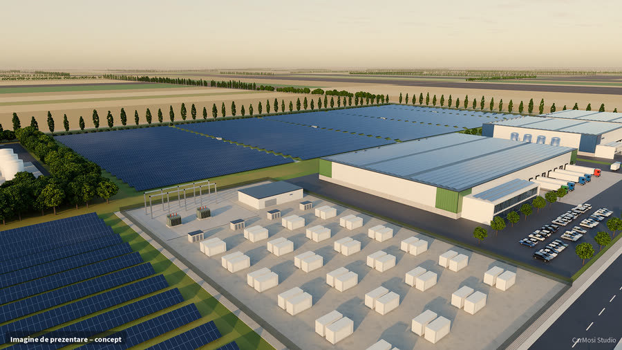 Ground-mounted solar park